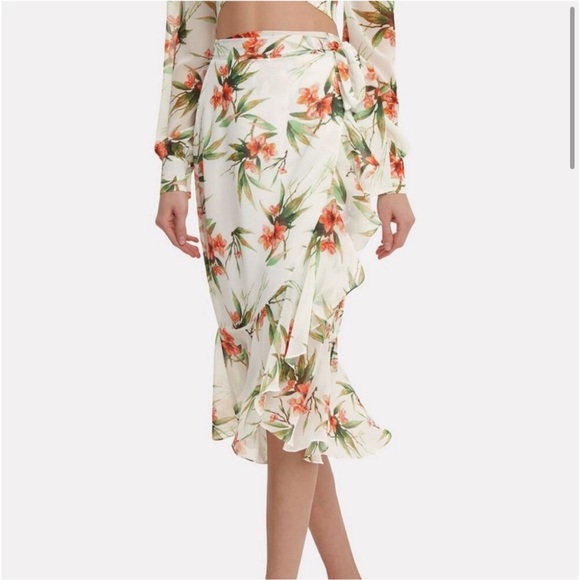 PatBO Floral Print Ruffle Wrap Set - Picture 16 of 16